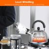 Stainless Steel Whistling Tea Kettle with Insulated Handle