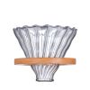 Glass Pour Over Coffee Dripper Brew