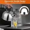 Stainless Steel Whistling Tea Kettle with Insulated Handle