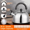 Stainless Steel Whistling Tea Kettle with Insulated Handle