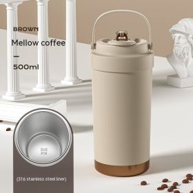 Elegance Insulated Tumbler with Choice of Stainless Steel or Ceramic Interior Liner (Option: Coffee Stainless Steel)
