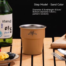 Adventure Awaits Stainless Steel Camping Coffee Cup (Option: 300ml Sand Camping Cup)