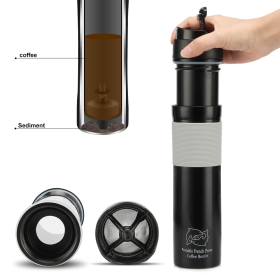 Brew Press and Go: Portable Press Coffee Tumbler (Size: 12 oz - 350 ml)