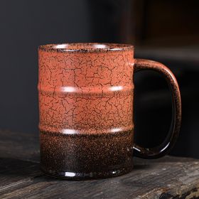 Porcelain Kiln-Baked Oil Drum Mug (Large - 20oz) (Option: Yellow-600ml)