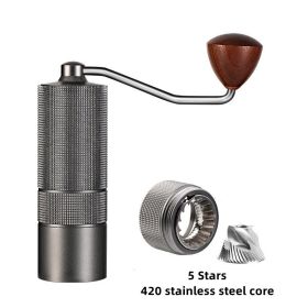 Superior Quality Handheld Grinder with CNC Stainless Steel Core (Color: Grey)