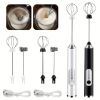 Compact Rechargeable Frother with 2 Stainless Steel Whisks