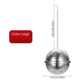 Flavor Infuser Stainless Steel Tea Strainer Ball (Color: Seasoning Ball - XL)