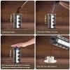 Glass French Press with Stainless Steel Body