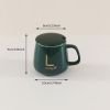 Ceramic Mug Set with Spoon and Warmer Plate