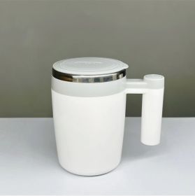 Rechargeable Blending Cup with Magnetic Force Mixing (Option: Rechargeable Gray White-400ml)
