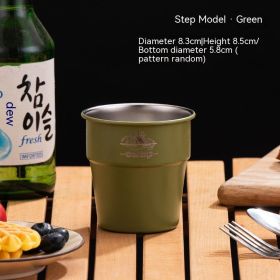 Adventure Awaits Stainless Steel Camping Coffee Cup (Option: 300ml Green Camping Cup)